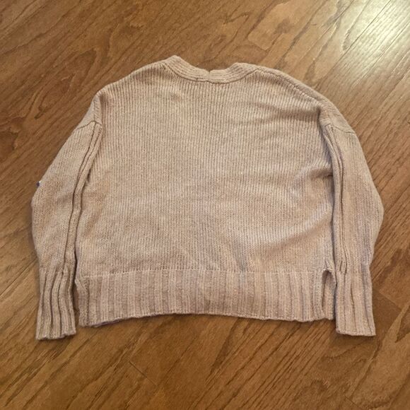 NWT Arizona Jean Co. Size small oversized button up sweater, beige/camel color. - Picture 9 of 11